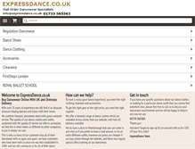 Tablet Screenshot of expressdance.co.uk